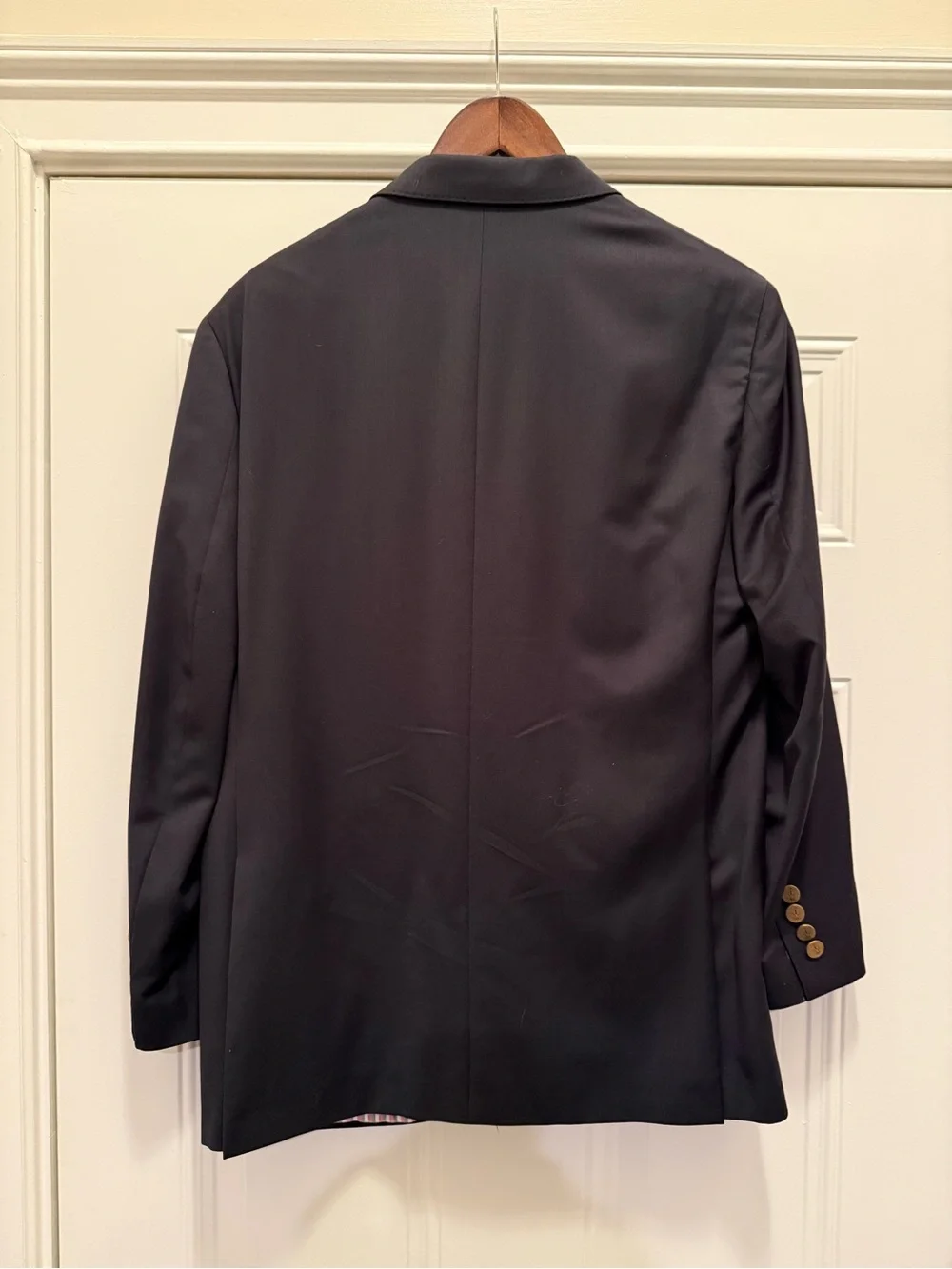 Brooks Brothers Red Fleece Navy Wool Blazer 42R Marzotto Sport Coat